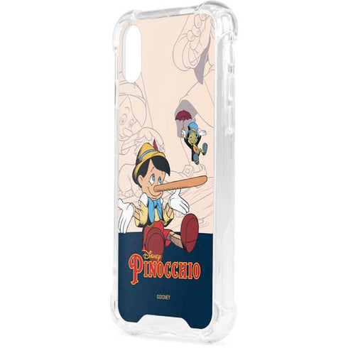 Disney Pinocchio and Jiminy Cricket iPhone XS Clear Case