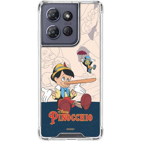 Disney Pinocchio and Jiminy Cricket Moto G 5G (2025) Clear Case