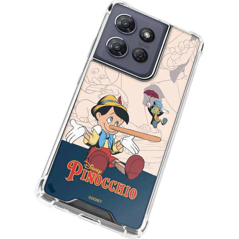 Disney Pinocchio and Jiminy Cricket Moto G 5G (2025) Clear Case