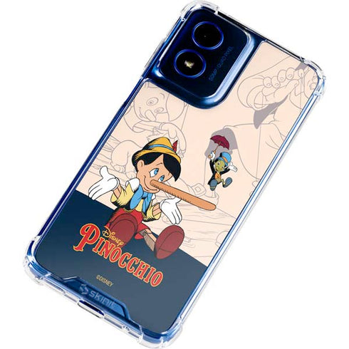 Disney Pinocchio and Jiminy Cricket Moto G 5G (2024) Clear Case