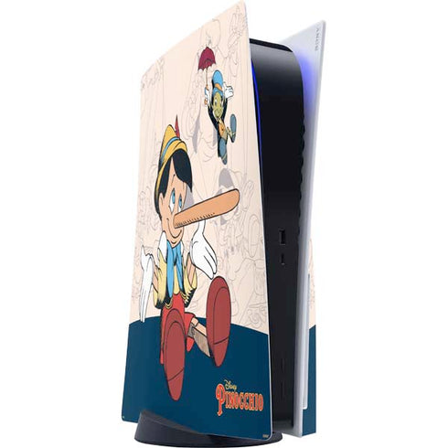 Disney Pinocchio and Jiminy Cricket PlayStation PS5 Skins