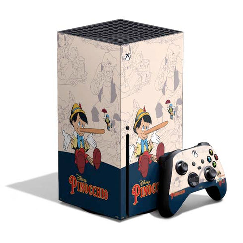 Disney Pinocchio and Jiminy Cricket Xbox Series X Bundle Skin