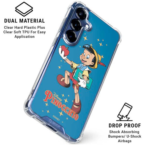 Disney Pinocchio No Strings Attached Galaxy S25 Clear Case