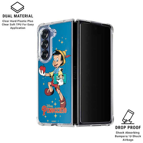 Disney Pinocchio No Strings Attached Galaxy Z Fold6 Clear Case