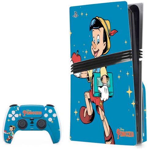 Disney Pinocchio No Strings Attached PS5 Pro Disk Bundle Skin