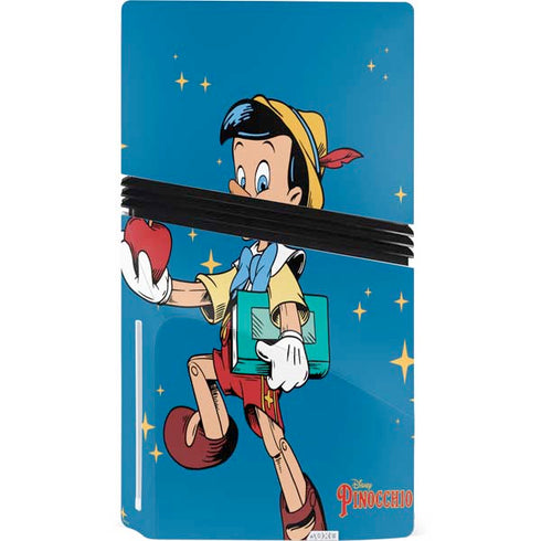 Disney Pinocchio No Strings Attached PS5 Pro Disk Console Skin