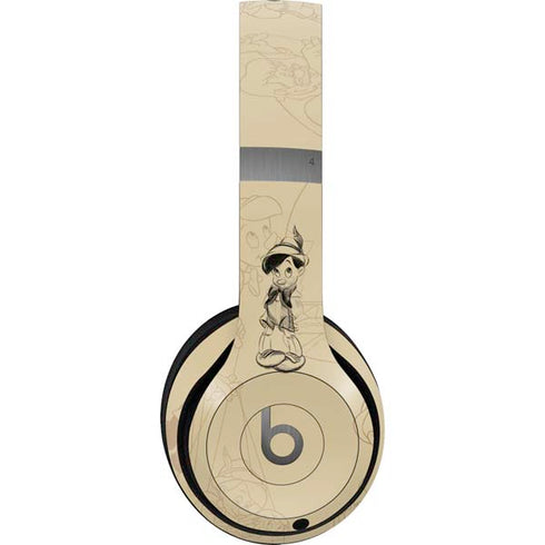 Disney Pinocchio Sketches Portrait Beats Solo 4 Wireless Headphones Skin