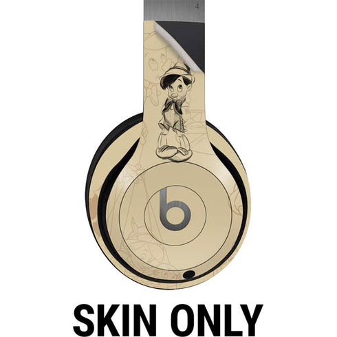 Disney Pinocchio Sketches Portrait Beats Solo 4 Wireless Headphones Skin