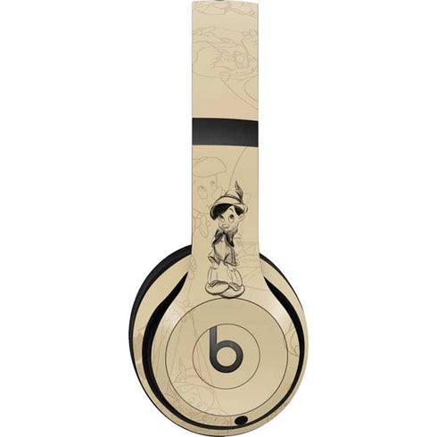 Disney Pinocchio Sketches Portrait Beats Studio Pro Wireless Headphones Skin