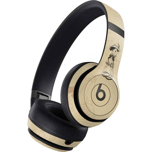 Disney Pinocchio Sketches Portrait Beats Studio Pro Wireless Headphones Skin