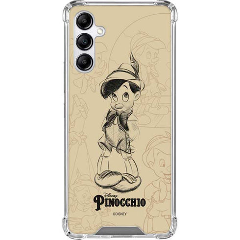 Disney Pinocchio Sketches Portrait Gabb Phone 4 Clear Case