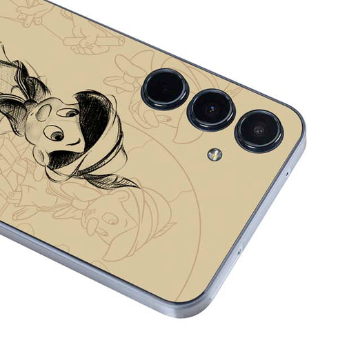 Disney Pinocchio Sketches Portrait Galaxy A36 5G Skin