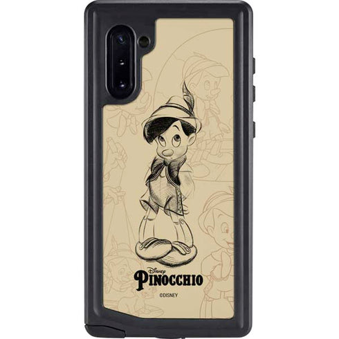 Disney Pinocchio Sketches Portrait Galaxy Cases