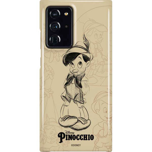 Disney Pinocchio Sketches Portrait Galaxy Cases
