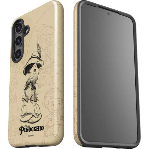 Disney Pinocchio Sketches Portrait Galaxy S25 Impact Case