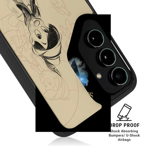 Disney Pinocchio Sketches Portrait Galaxy S25 FE Kickstand Case