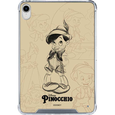 Disney Pinocchio Sketches Portrait iPad 11th Gen (2025) Clear Case