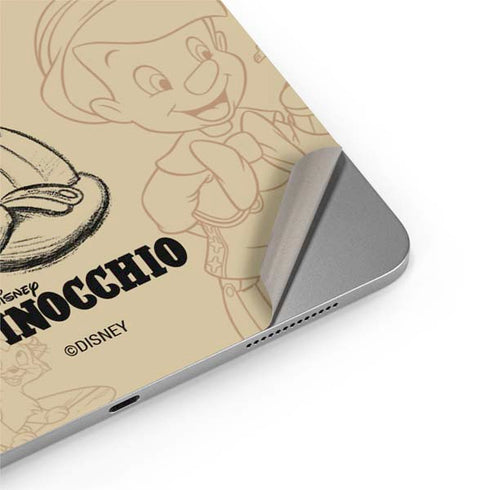 Disney Pinocchio Sketches Portrait Apple iPad Air Skin