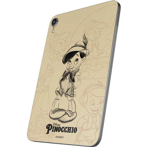 Disney Pinocchio Sketches Portrait Apple iPad Mini Skin