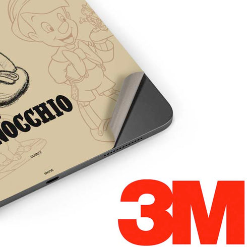Disney Pinocchio Sketches Portrait Apple iPad Pro Skin