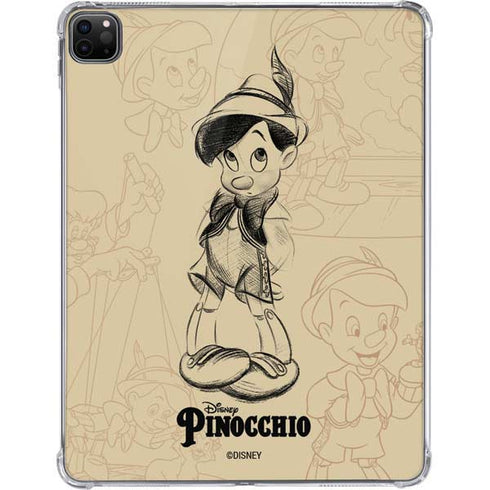 Disney Pinocchio Sketches Portrait iPad Pro 11in (2024) Clear Case