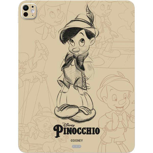 Disney Pinocchio Sketches Portrait iPad Pro 13in M4 (2024) Skin