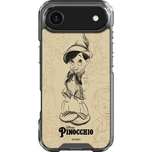 Disney Pinocchio Sketches Portrait iPhone 17 Air Clear Case