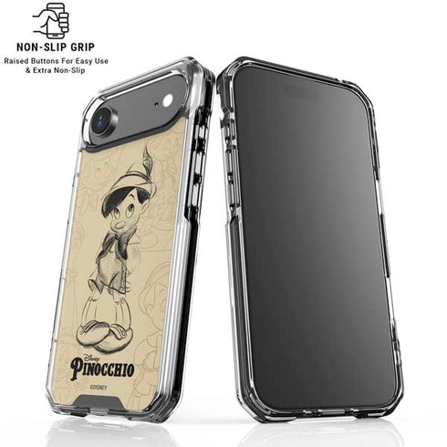 Disney Pinocchio Sketches Portrait iPhone 17 Air Clear Case