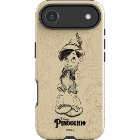 Disney Pinocchio Sketches Portrait iPhone 17 Air Impact Case