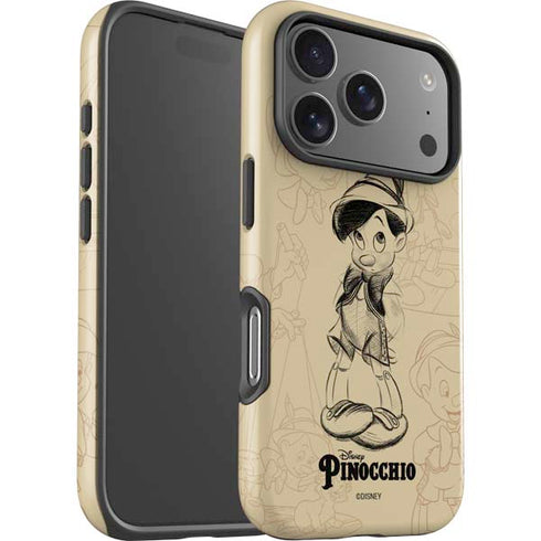 Disney Pinocchio Sketches Portrait iPhone 17 Pro Impact Case