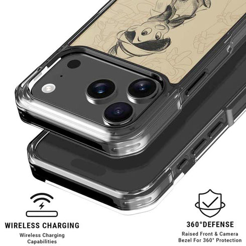 Disney Pinocchio Sketches Portrait iPhone 18 Pro Clear Case