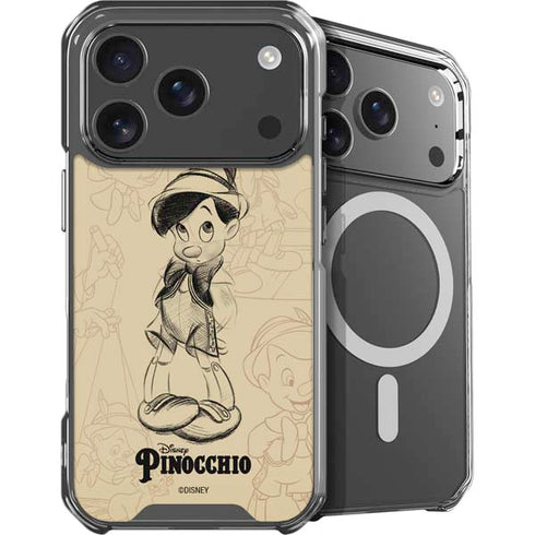 Disney Pinocchio Sketches Portrait iPhone 18 Pro Max MagSafe Case