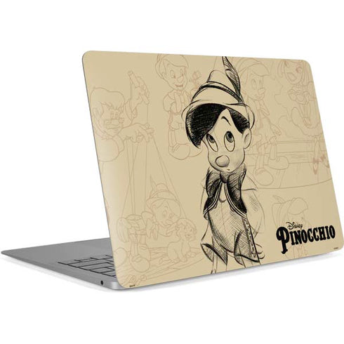 Disney Pinocchio Sketches Portrait Apple MacBook Air Skin