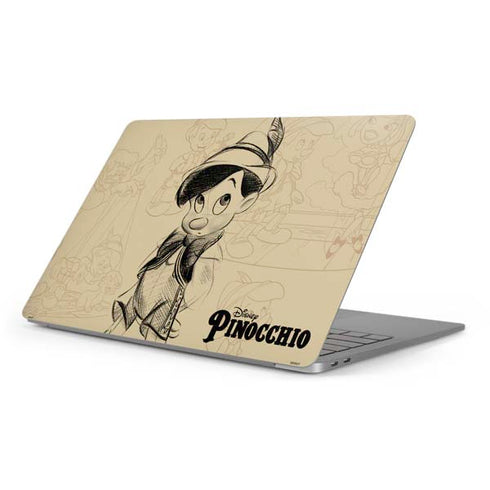 Disney Pinocchio Sketches Portrait Apple MacBook Pro 16-inch Skin