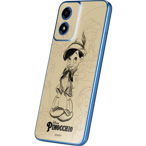 Disney Pinocchio Sketches Portrait Moto G Play 4G (2024) Skin
