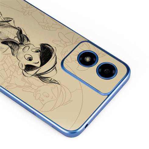 Disney Pinocchio Sketches Portrait Moto G Play 4G (2024) Skin