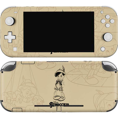 Disney Pinocchio Sketches Portrait Nintendo Skins