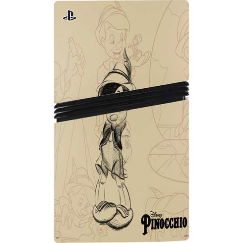 Disney Pinocchio Sketches Portrait PS5 Pro Bundle Skin