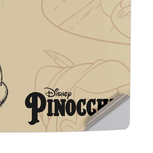 Disney Pinocchio Sketches Portrait PS5 Pro Disk Console Skin
