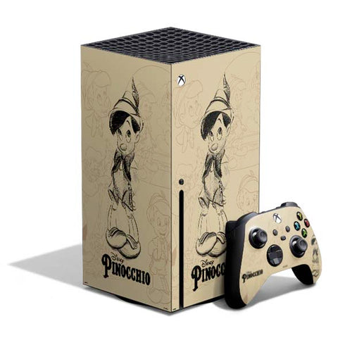 Disney Pinocchio Sketches Portrait Xbox Series X Bundle Skin