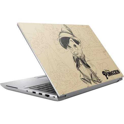 Disney Pinocchio Sketches Portrait HP ZBook Fury 16 G10 Skin