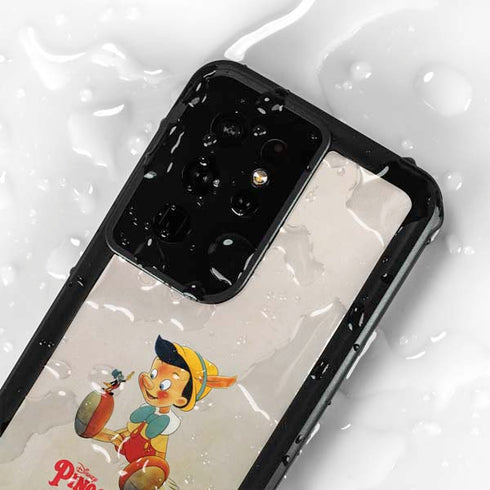 Disney Pinocchio Vintage Portrait Galaxy S24 Ultra Waterproof Case