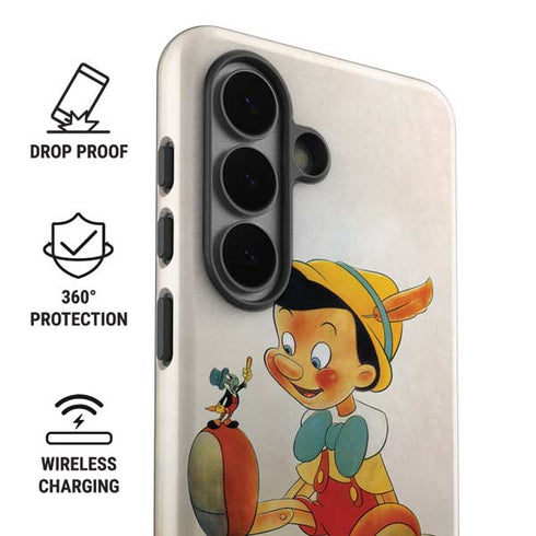 Disney Pinocchio Vintage Portrait Galaxy S26 Plus Impact Case