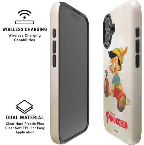 Disney Pinocchio Vintage Portrait iPhone 16 Magsafe Impact Case