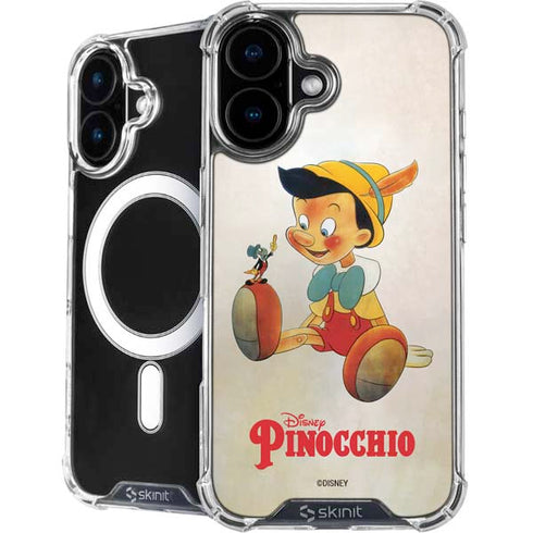 Disney Pinocchio Vintage Portrait iPhone 16 Plus MagSafe Case