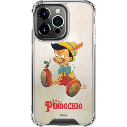 Disney Pinocchio Vintage Portrait iPhone 16 Pro Max Clear Case