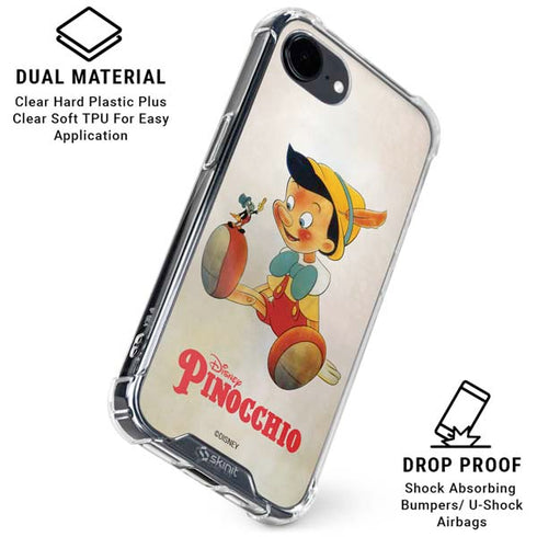 Disney Pinocchio Vintage Portrait iPhone 16e Clear Case