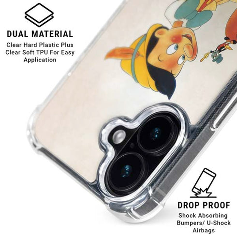 Disney Pinocchio Vintage Portrait iPhone 17 Clear Case