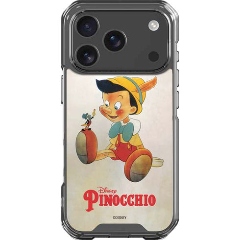 Disney Pinocchio Vintage Portrait iPhone 17 Pro Clear Case
