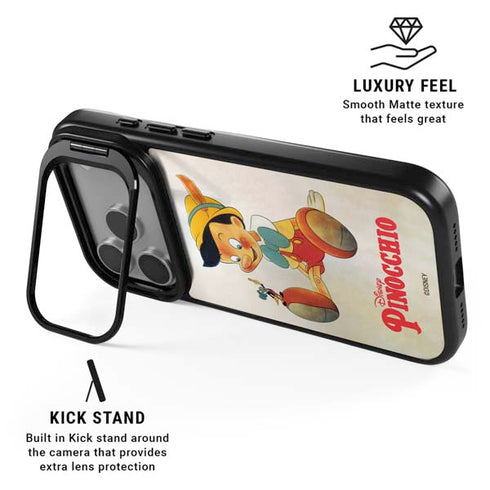 Disney Pinocchio Vintage Portrait iPhone 17 Pro Max Kickstand Case